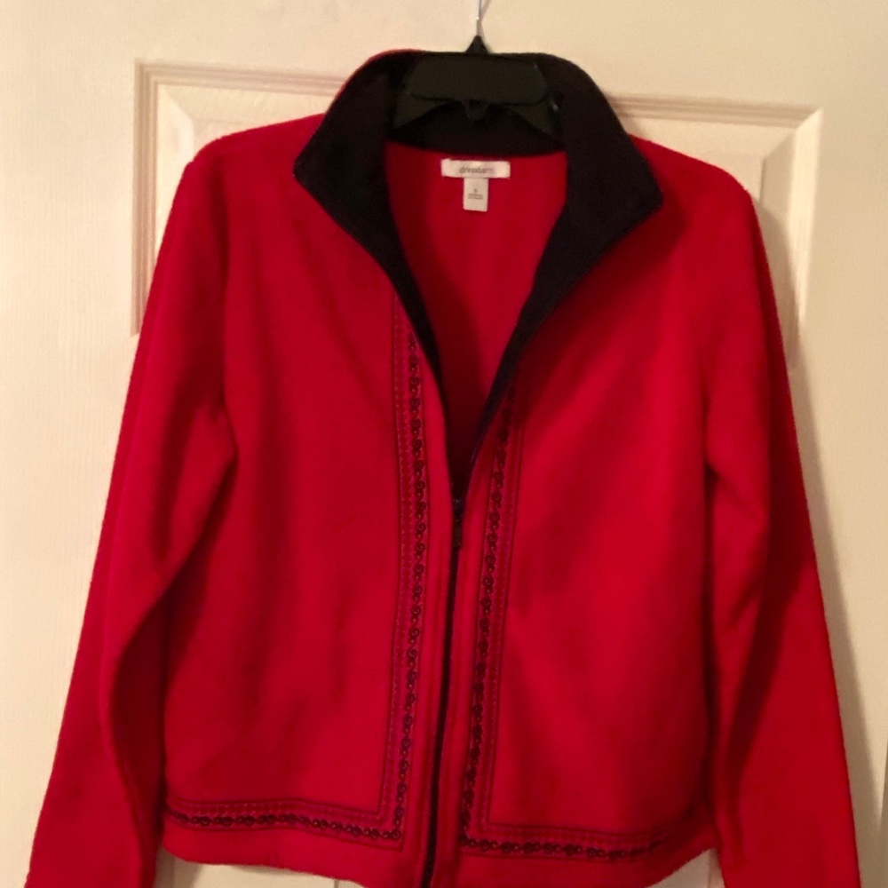 Dressbarn Red & Black Jacket